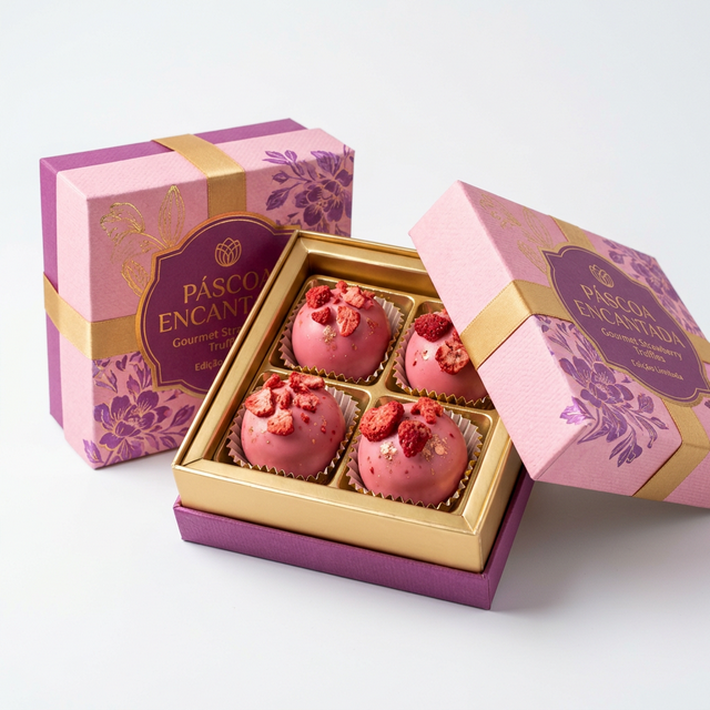 Trufa de Morango Gourmet 4un